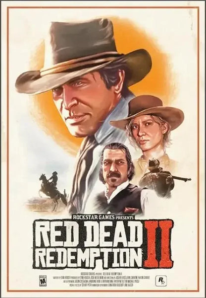 PLAQUE JEU RED DEAD REDEMPTION II