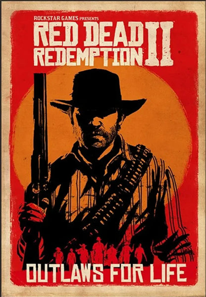 PLAQUE JEU RED DEAD REDEMPTION 2 21