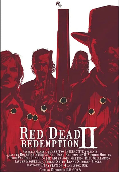 PLAQUE JEU RED DEAD REDEMPTION 2