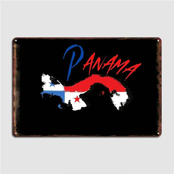 Plaques métal déco vintage 🌎 PANAMA