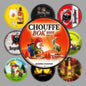 PLAQUE RONDE BIERE LA CHOUFFE