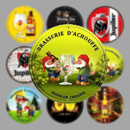 PLAQUE RONDE BIERE LA CHOUFFE