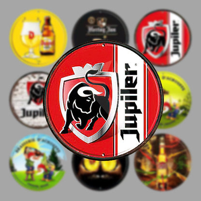 PLAQUE BIERE RONDE JUPILER