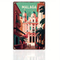 Plaque métal déco vintage 🌎 MALAGA Espagne N° 83 ✔