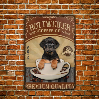 Plaque métal déco vintage 🐕 ROTTWEILER N° 22 ✔