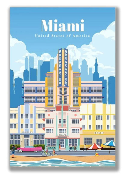 POSTER MIAMI Etats-Unis N° 10 ✅