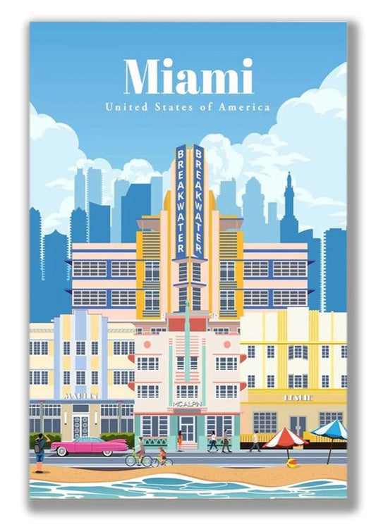 POSTER MIAMI Etats-Unis N° 10 ✅