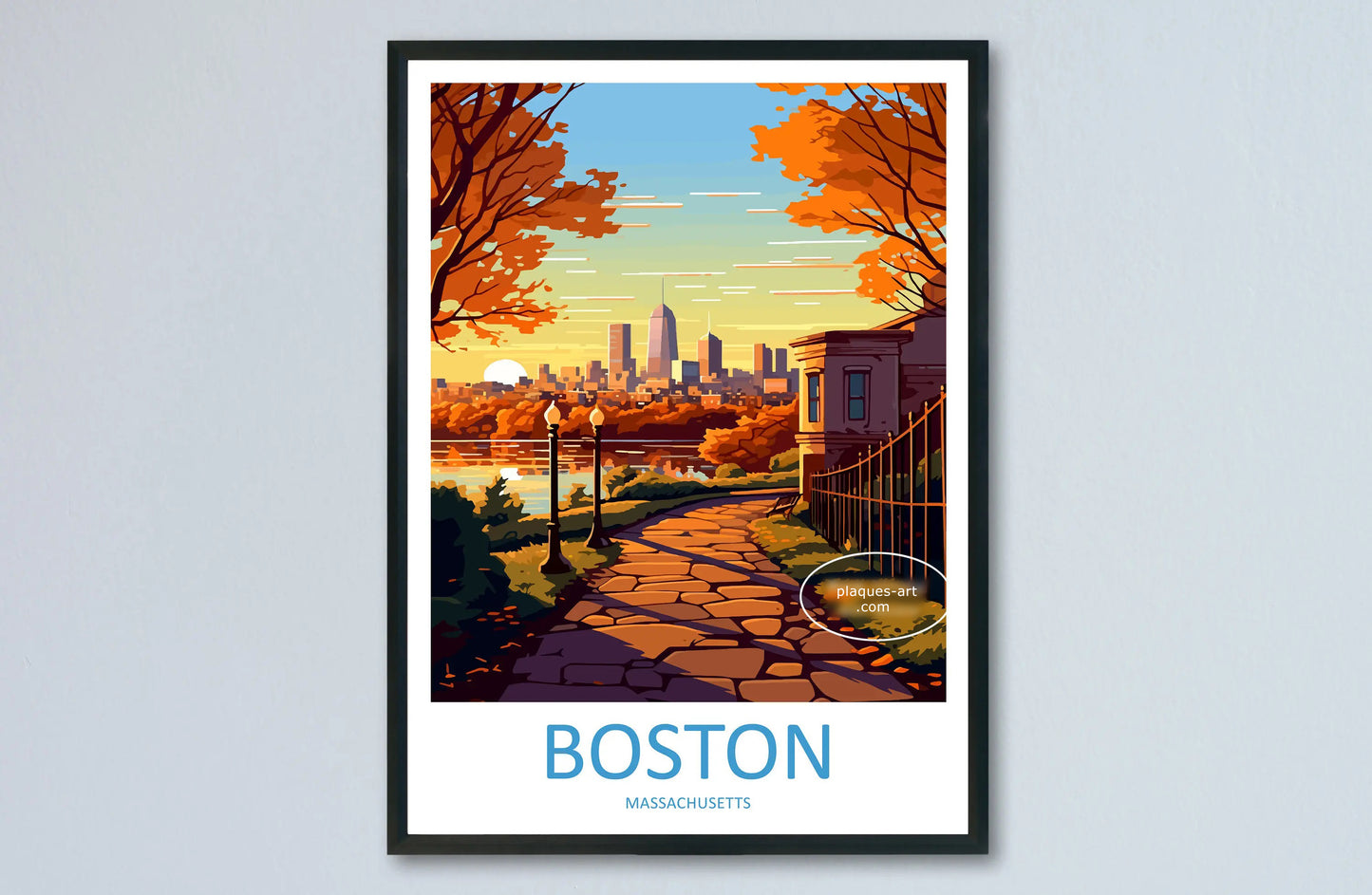 Poster BOSTON  Etats-Unis N° 23 ✅