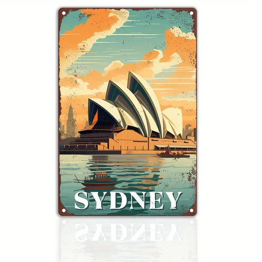 Plaque métal déco vintage 🌍 SYDNEY Australie N° 51 ✔