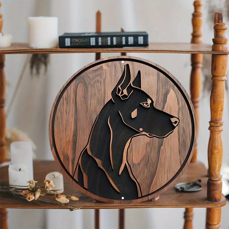 Plaque métal déco vintage 🐕 DOBERMAN N° 110 ✔