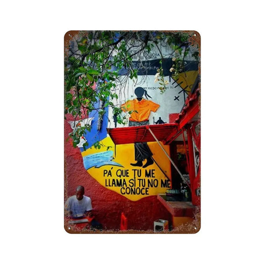 Plaque métal déco vintage 🌎 Cuba N° 30 ✔