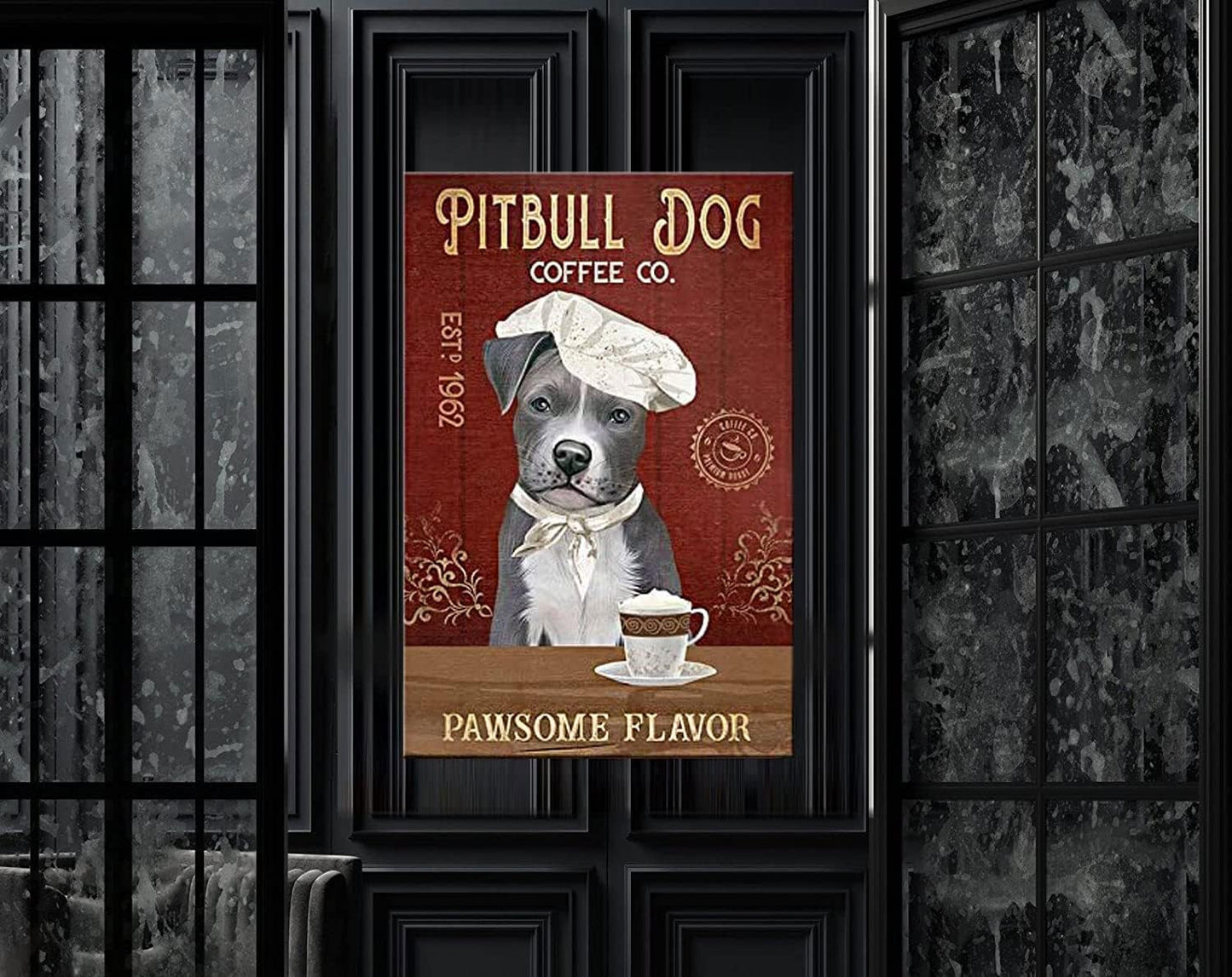 PITBULL Plaque métal décorative vintage