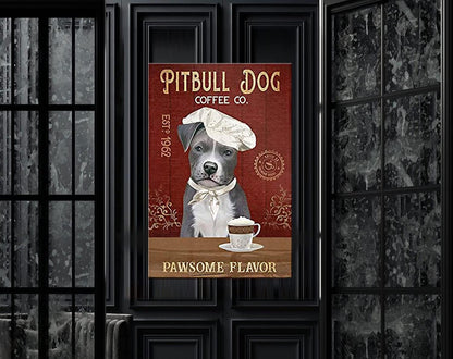 Plaque métal déco vintage 🐕 PITBULL N° 10 ✔