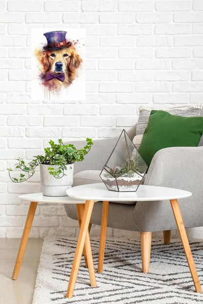 Plaque métal déco vintage 🐕 GOLDEN RETRIEVER N° 106 ✔