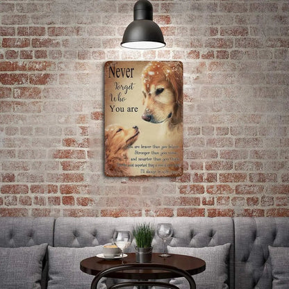 Plaque métal déco vintage 🐕 GOLDEN RETRIEVER N° 39 ✔