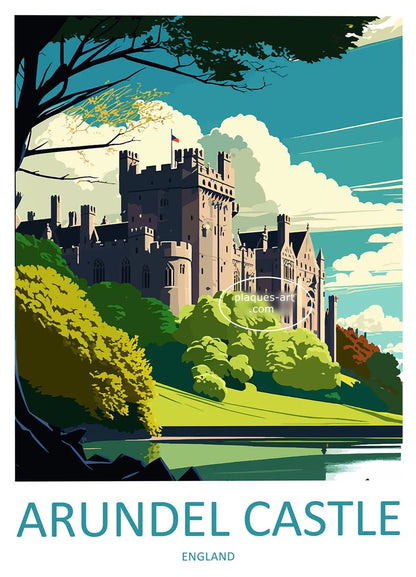 Poster ARUNDEL CASTLE  Angleterre N° 21 ✅