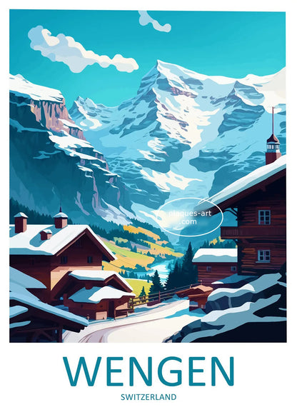 Poster WENGEN Suisse N° 36  ✅