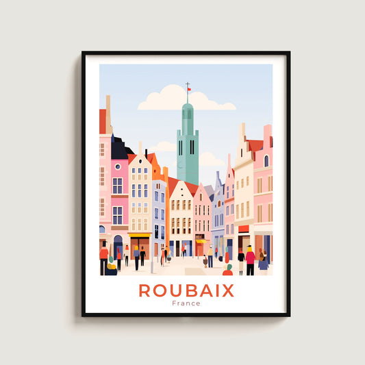 Poster ROUBAIX France N° 75 ✅