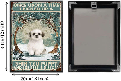 Plaque métal déco vintage 🐕 SHIH TZU N° 20 ✔