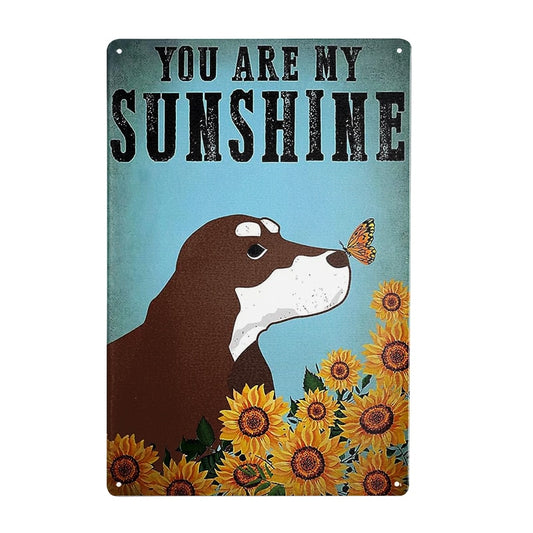 COCKER PLAQUE YOU ARE MY SUNSHINE