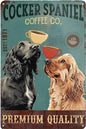 COCKER PLAQUE COCKER SPANIEL COFFE CO. PREMIUM QUALITY