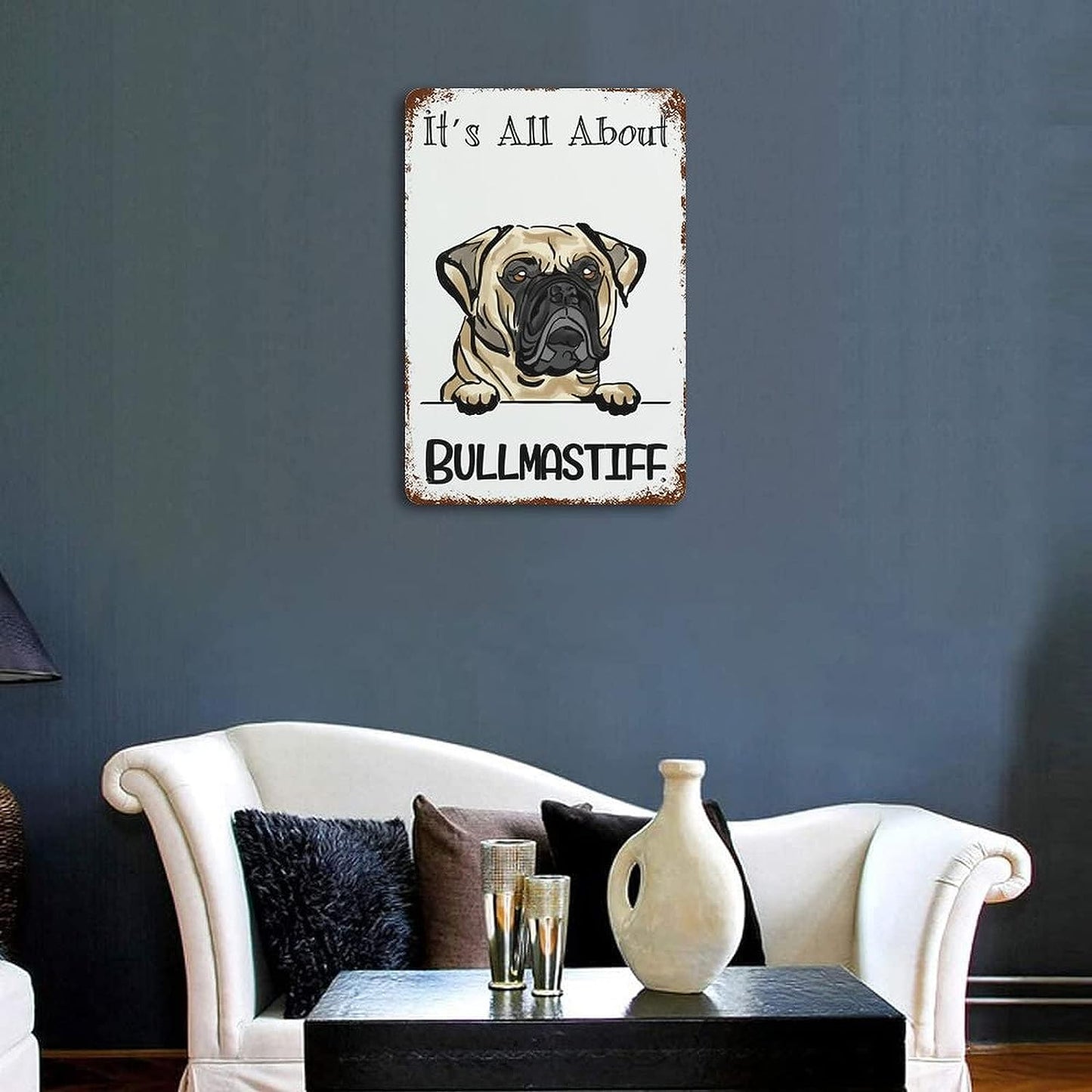 Plaque métal déco vintage 🐕  MASTIFF N° 5 ✔