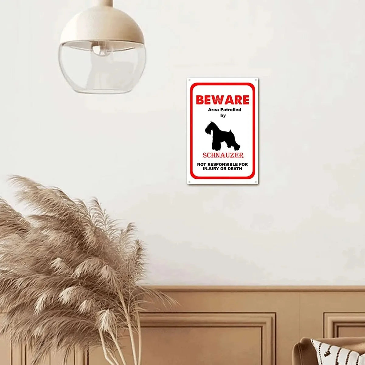 Plaque métal déco vintage 🐕‍🦺 SCHNAUZER  N° 36 ✔