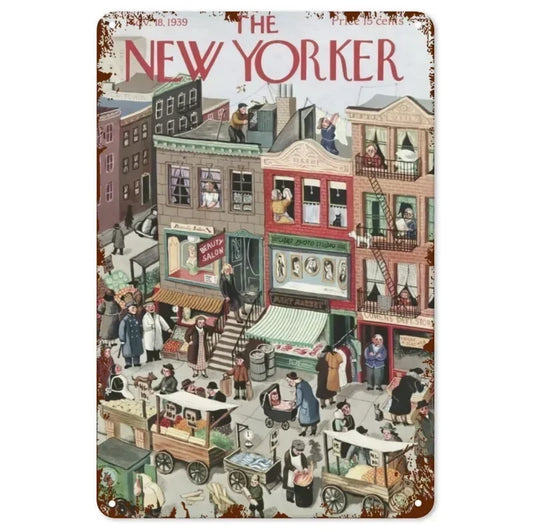 Plaque métal déco vintage 🌎 NEW YORK  Etats Unis N° 119 ✔