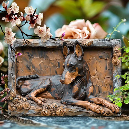 Plaque métal déco vintage 🐕 DOBERMAN N° 112 ✔