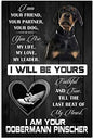 DOBERMAN PLAQUE I AM YOUR FRIEND YOUR PARTNER YOUR DOG