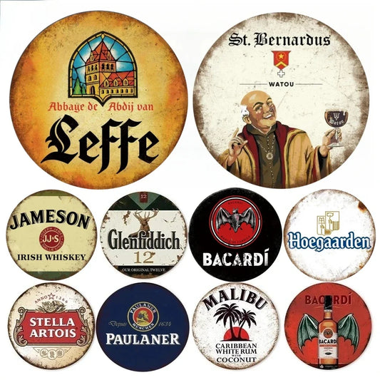 Plaques métal déco vintage 🍺 BIERE LEFFE N° 1 ✔