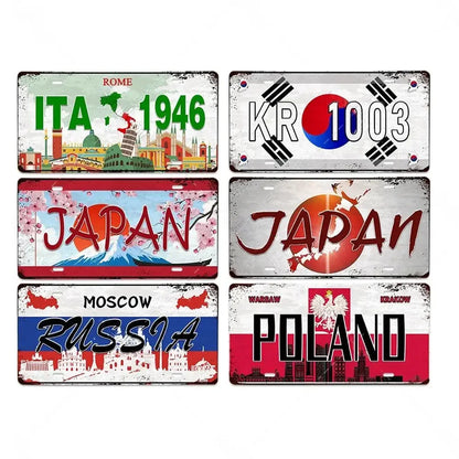 Plaque métal déco vintage 🌍 MOSCOU ( Russie ) N° 1 ✔