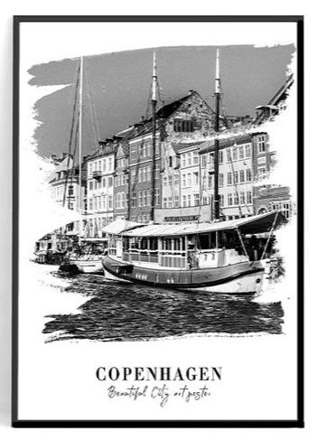 POSTER COPENHAGUE Danemark N° 1 ✔