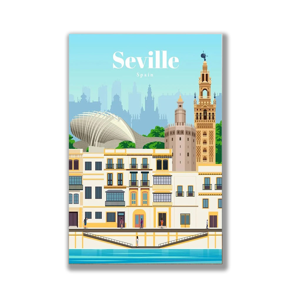 POSTER SEVILLE Espagne  N° 8 ✅