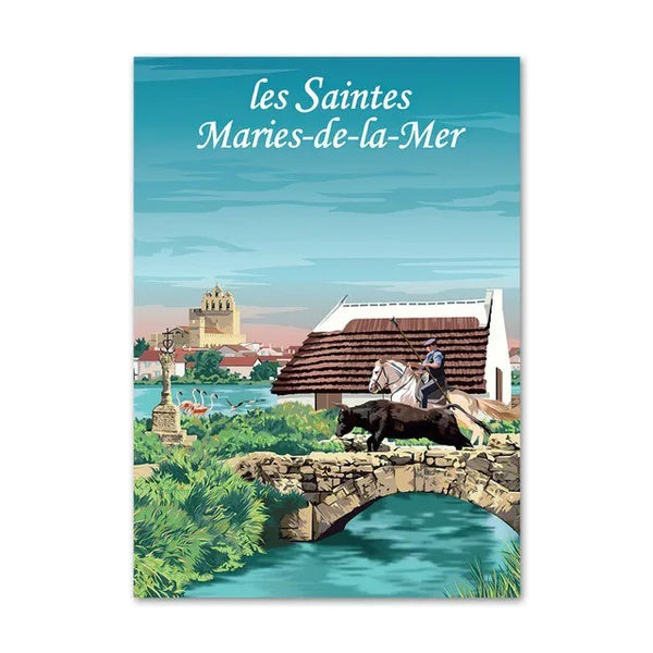 POSTER Les Saintes Marie de la Mer France N° 57 ✅