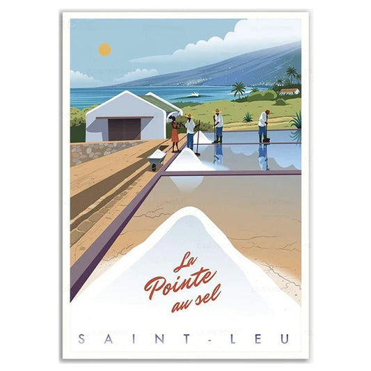 POSTER St LEU La Réunion France N° 40 ✅