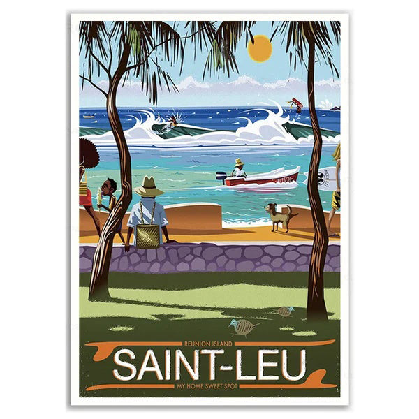 POSTER St LEU La Réunion France N° 37 ✅