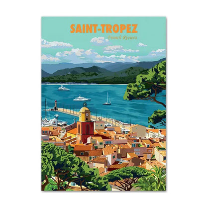 POSTER St TROPEZ France N° 50 ✅