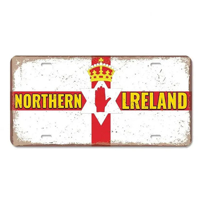 Plaque métal déco vintage 🌍 IRLANDE N° 12 ✔