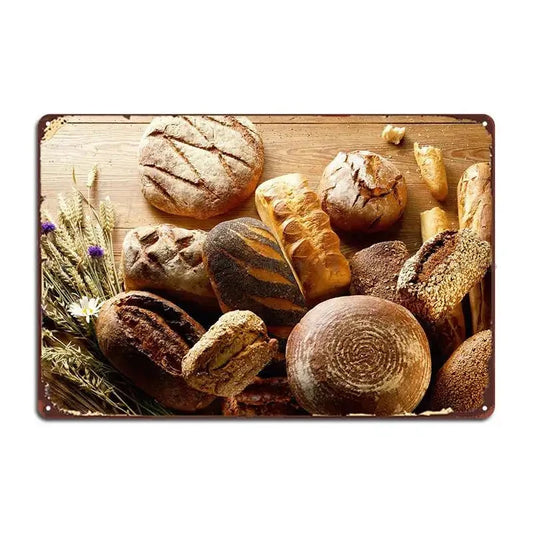 Vintage decorative metal plate 🥖 BAKER N° 5