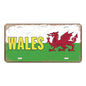 Plaque métal déco vintage 🌎 WALES Pays de Galles Angleterre N° 44 ✔