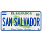 Plaque métal déco vintage 🌍 SAN SALVADOR Salvador N° 1 ✔