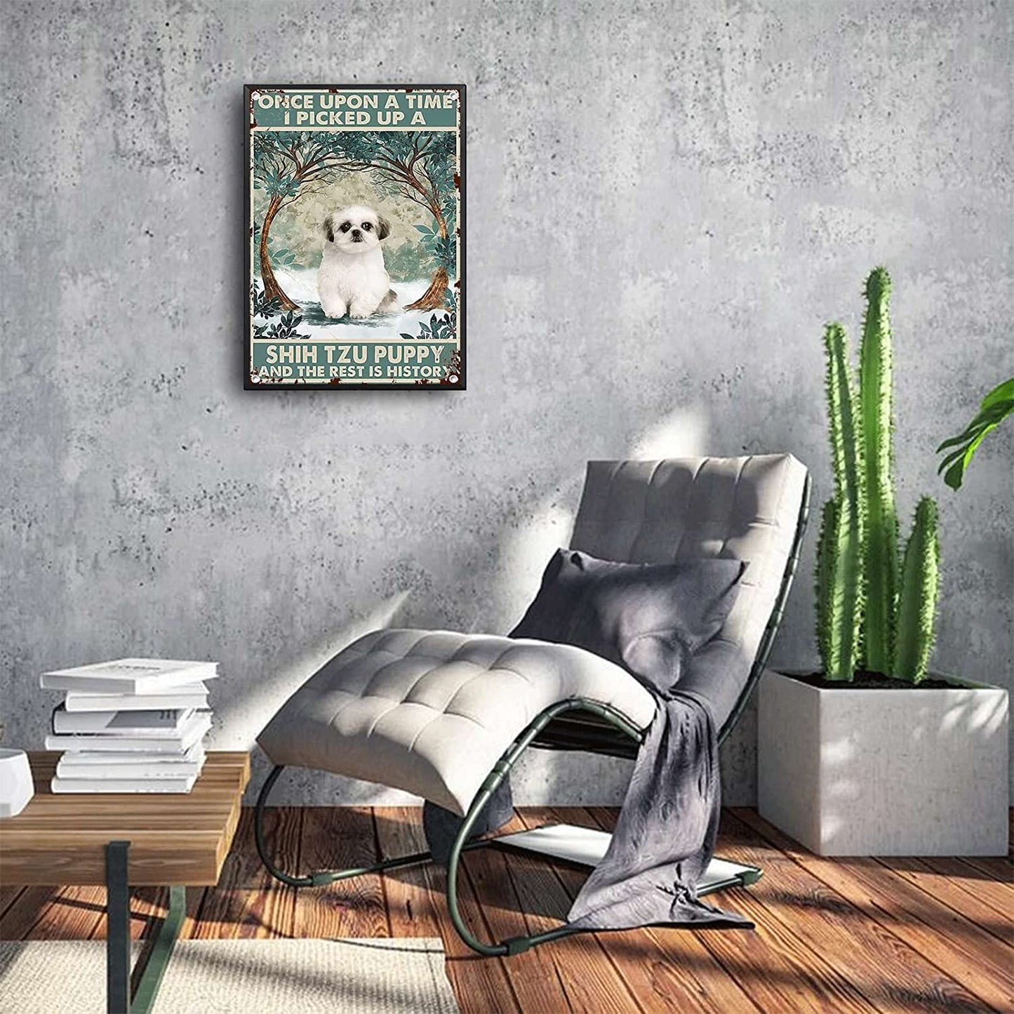 Plaque métal déco vintage 🐕 SHIH TZU N° 20 ✔