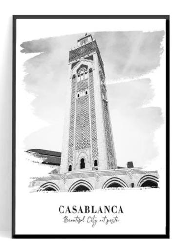 POSTER CASABLANCA Morocco N° 1 ✅