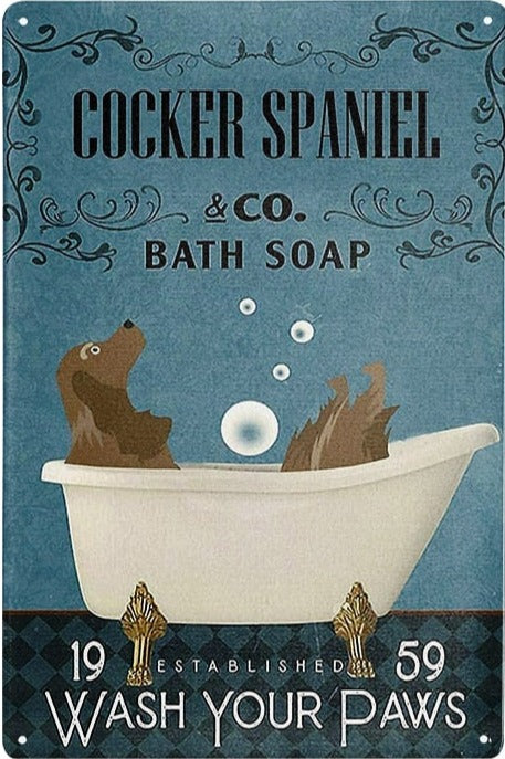 COCKER PLAQUE COCKER SPANIEL & CO. BATH SOAP