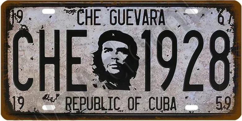 Plaque métal déco vintage 🌎 CHE GUEVARA Cuba  N° 8 ✔