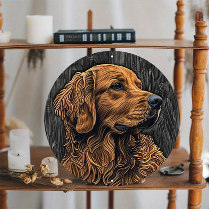 Plaque métal déco vintage 🐕 GOLDEN RETRIEVER N° 114 ✔