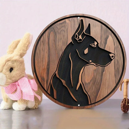 Plaque métal déco vintage 🐕 DOBERMAN N° 110 ✔