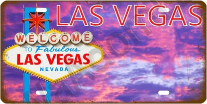 Plaque métal déco vintage 🌎 LAS VEGAS Nevada Etats Unis N° 92 ✔