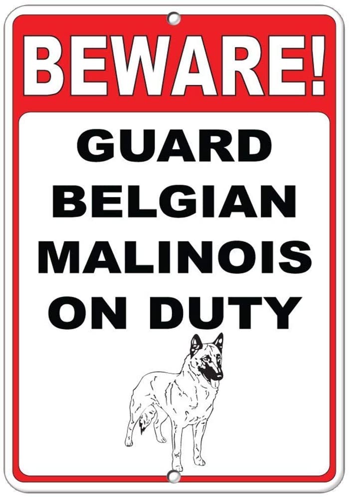 MALINOIS Plaque décorative métal vintage